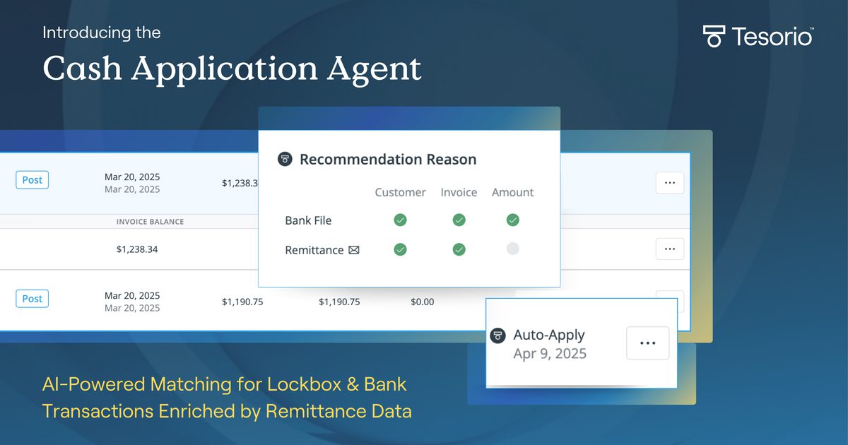 Cash Agent Tesorio | Introducing the Cash Application Agent: AI-Powered…