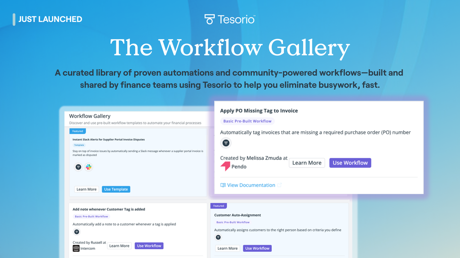 JUST LAUNCHED The Workflow Gallery 8